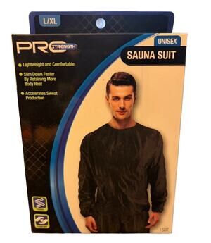 Pro Strength Sauna Suit Unisex L/XL Sweat Suit Weight Loss Fitness Training New